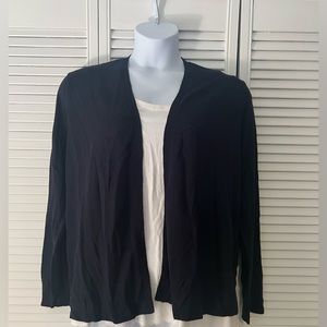 J. Jill Navy Blue lightweight open-front cardigan, XLTall, tags on, never worn.